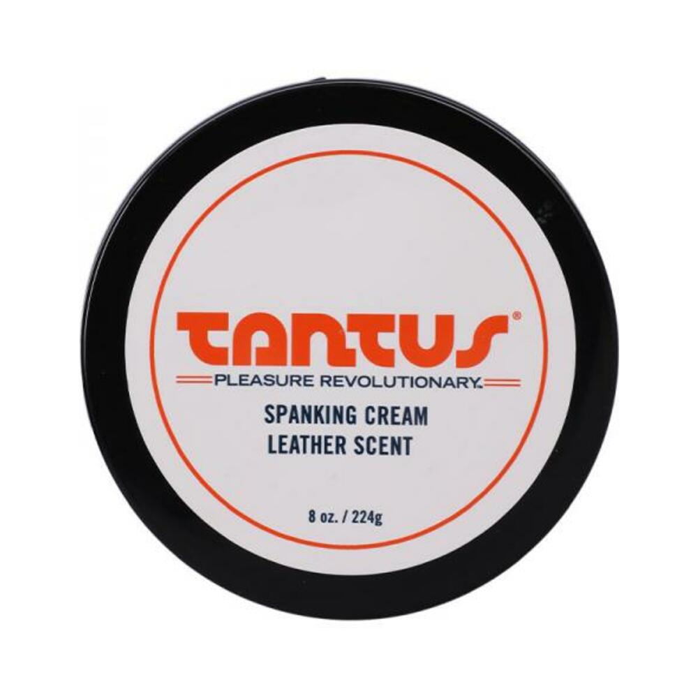 019213853587_1 Tantus - Spanking Cream - Leather Scent - 8 Oz. - Image 1