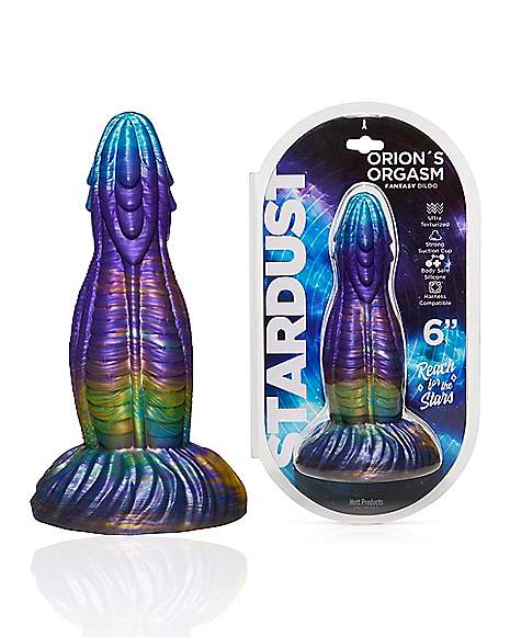 04394326-a Stardust Orion's Orgasm 6 In. Silicone Dildo - Image 1