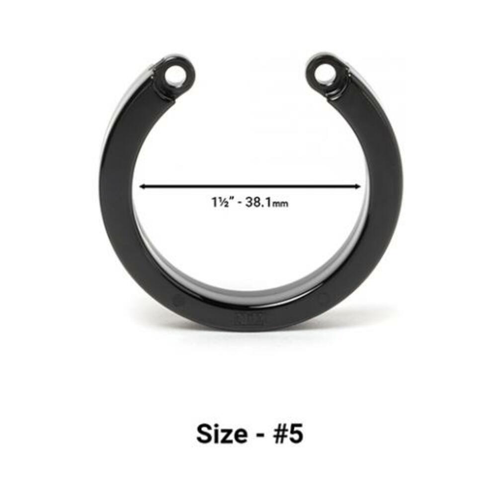 094922426765_1 Cock Cage U-ring #5 - Black - Image 1