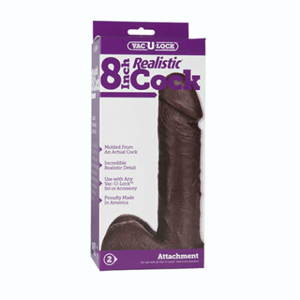 Vac-U-Lock 8 Realistic - Black