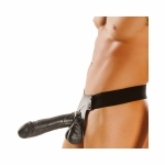Big Daddy Hollow Strap On 10 Inch - Black
