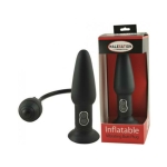 Inflatable Vibrating Butt Plug Black - Image 2