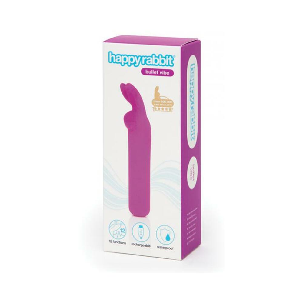 5060779231673_1 Happy Rabbit Rechargeable Bullet Purple - Image 1