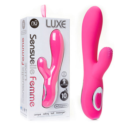 54992 Nu Sensuelle Femme Luxe 10 Fun Rabbit Massager - Pink - Image 1