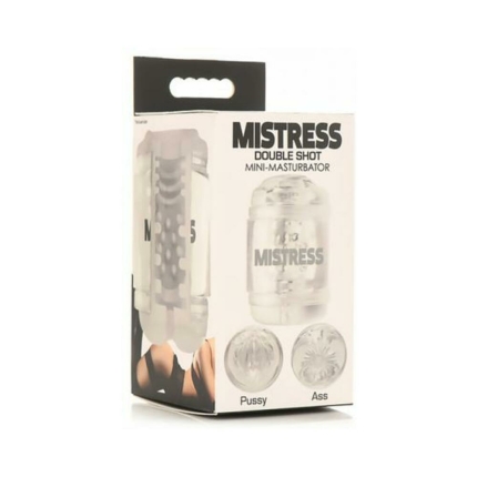 Mistress Double Shot Pussy&ass Mini Masturbator Clear