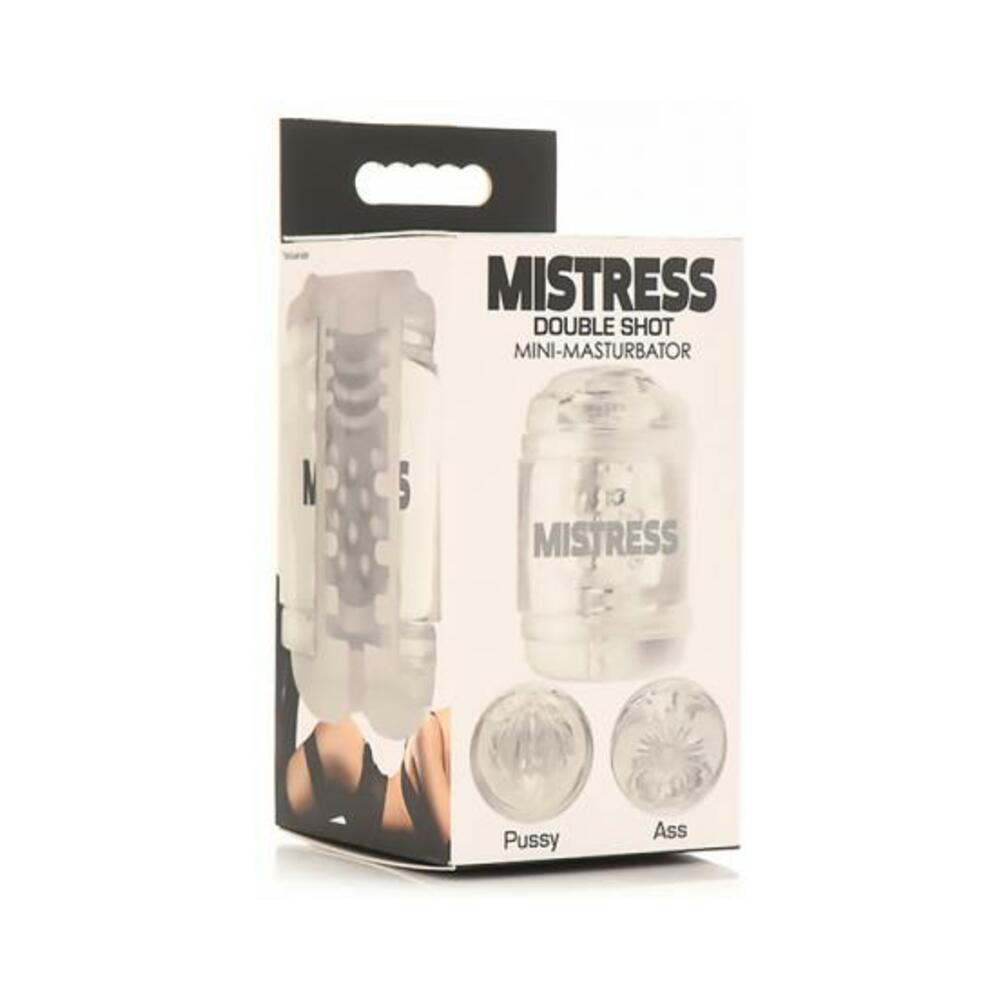 Mistress Double Shot Pussy&ass Mini Masturbator Clear