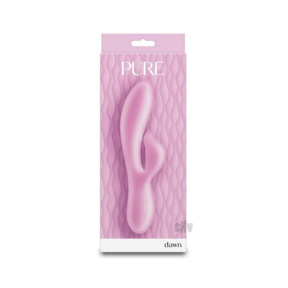657447109133_1 Pure Dawn Rabbit Vibrator - Pink - Image 1