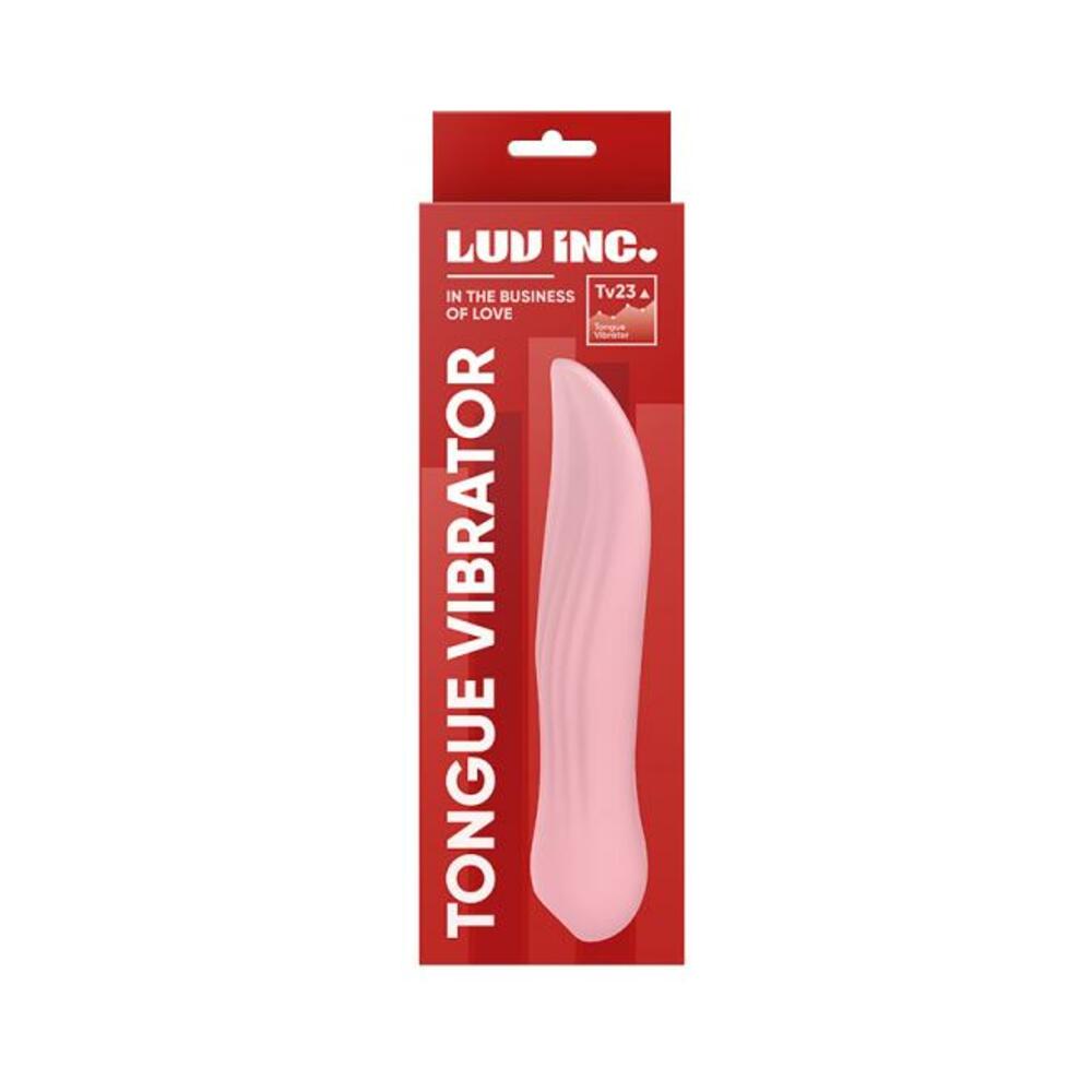 663546905156_1 Luv Inc TV23 Tongue Vibrator Pink - Image 1