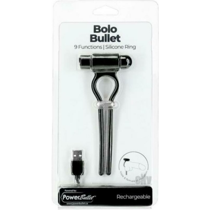 Powerbullet Bolo Bullet Adjustable Cock Ring Black