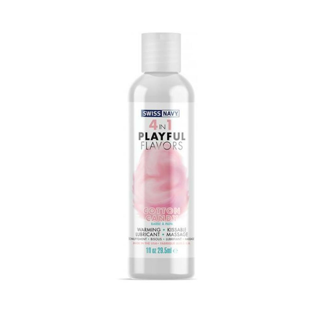 699439007140_1 Swiss Navy 4 In 1 Playful Flavors Cotton Candy 1oz - Image 1