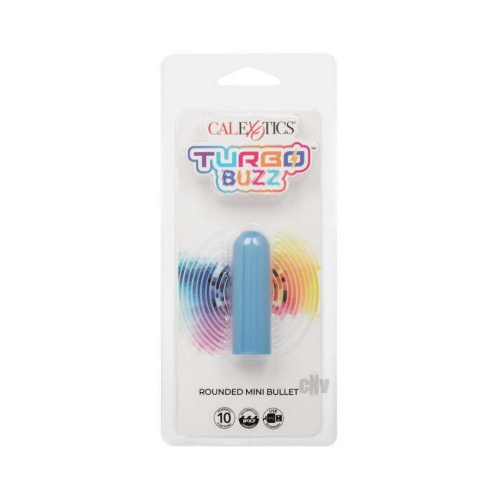716770107299_1 Turbo Buzz Rounded Mini Bullet Stimulator - Blue - Image 1