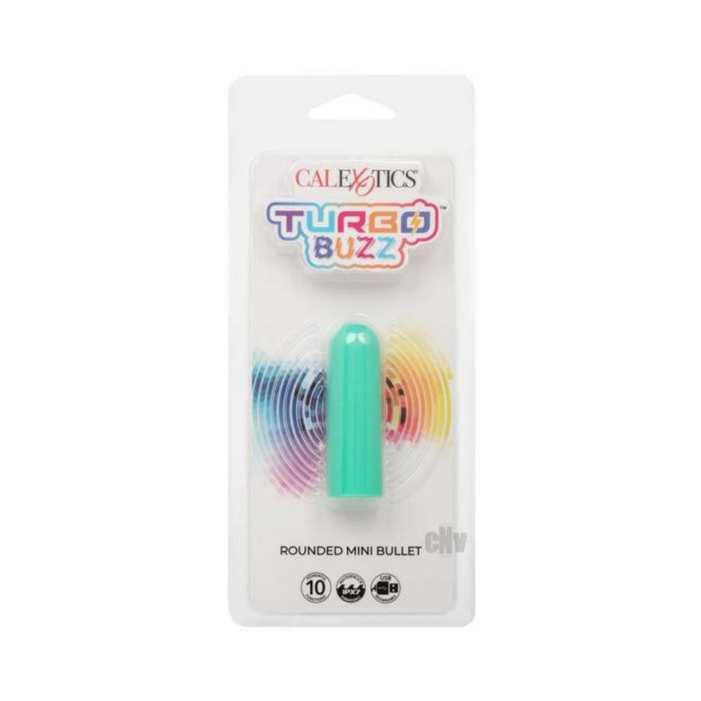 716770107329_1 Turbo Buzz Rounded Mini Bullet Stimulator - Green - Image 1