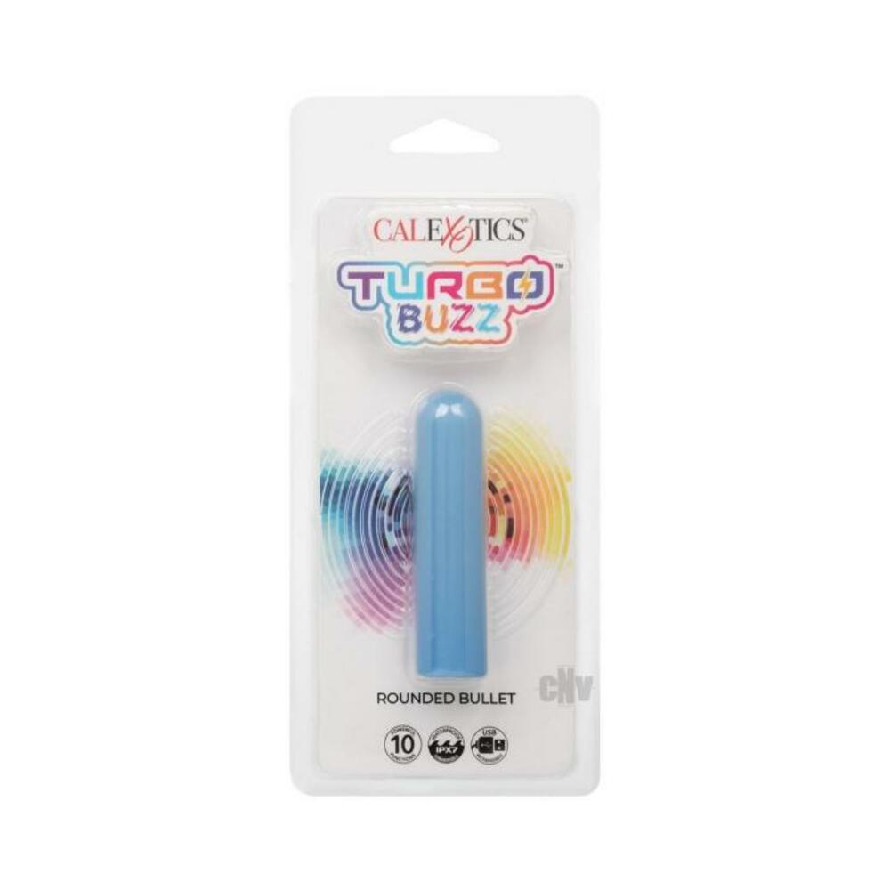 716770107336_1 Turbo Buzz Rounded Bullet Stimulator - Blue - Image 1