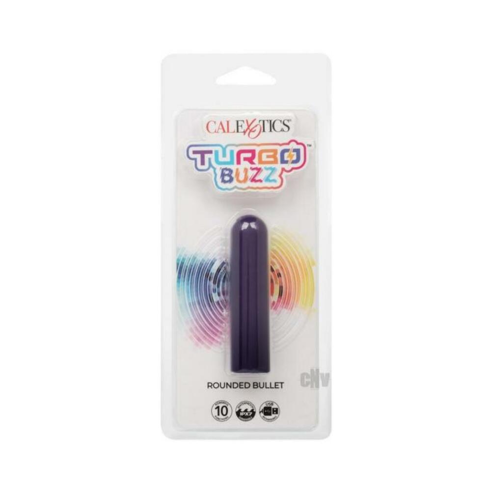 716770107350_1 Turbo Buzz Rounded Bullet Stimulator - Purple - Image 1