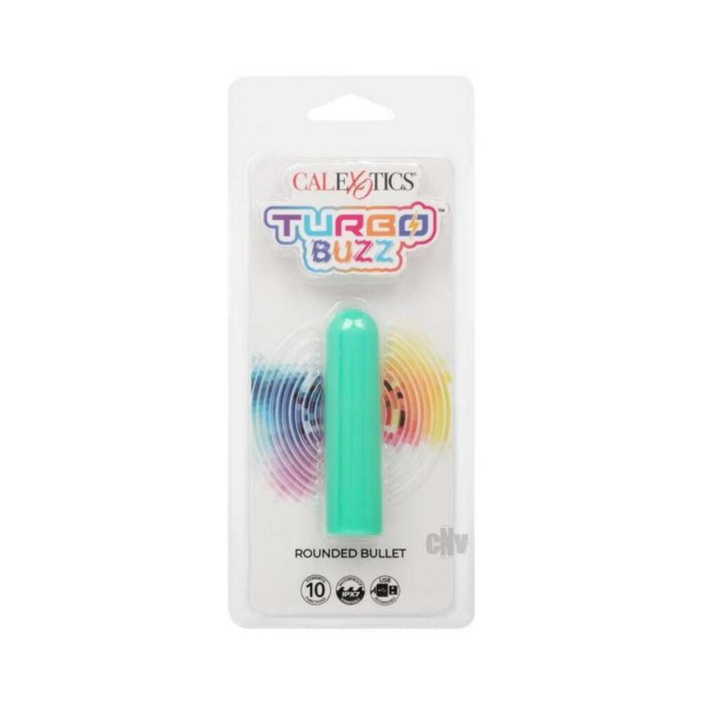 716770107367_1 Turbo Buzz Rounded Bullet Stimulator - Green - Image 1