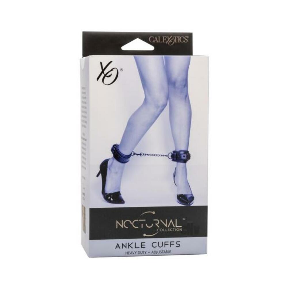 716770108432_1 Nocturnal Collection Adjustable Ankle Cuffs - Black - Image 1