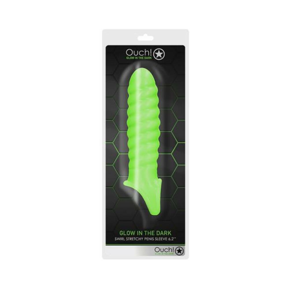 7423522640623_1 Ouch Swirl Stretchy Penis Sleeve Gitd - Image 1