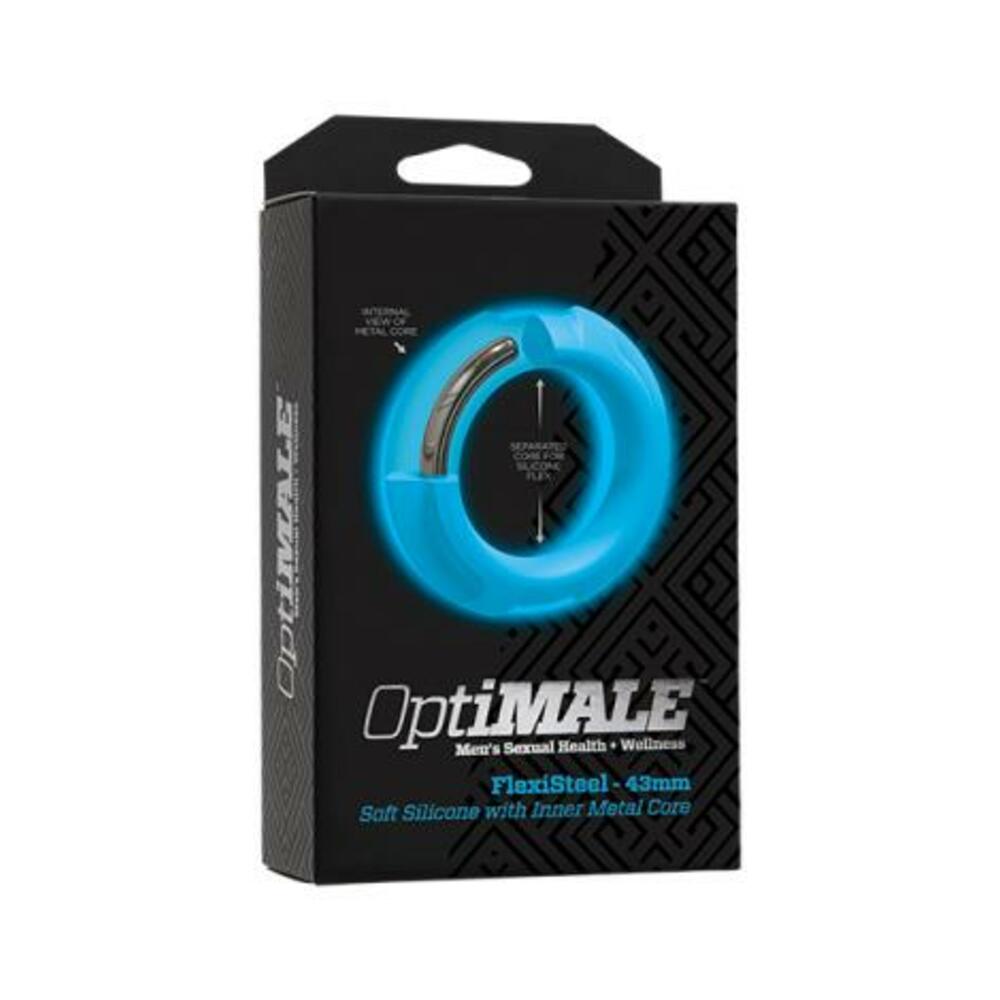 782421082888_1 Optimale Flexisteel Cockring 43mm Blue - Image 1
