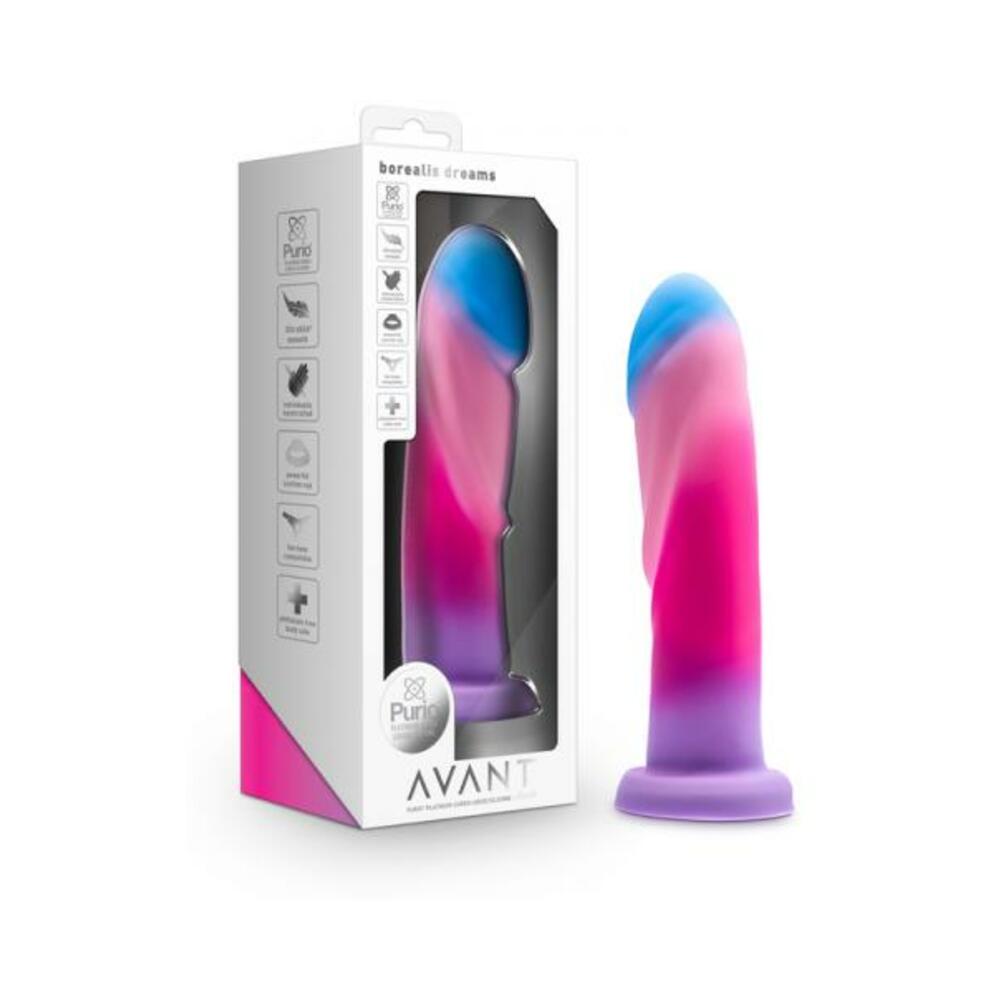 819835027645_1 Avant Borealis Dreams 7.75 In. Dildo Cotton Candy - Image 1