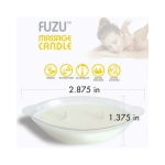 Fuzu Massage Candle Fiji Dates & Lemon Peel White 4 Oz. - Image 2