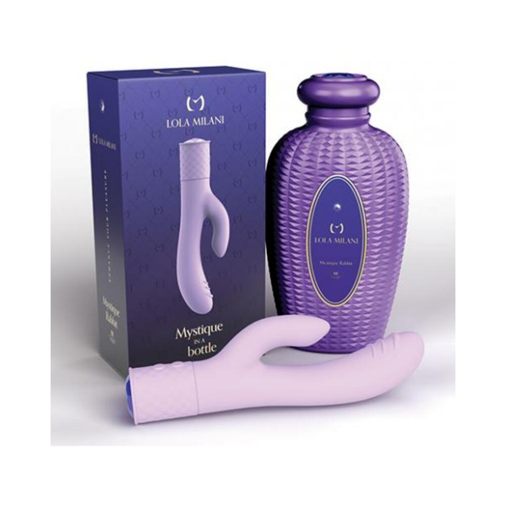 8388766648936_1 Lola Milani Mystique Rabbit W/orchid Bottle - Lilac - Image 1