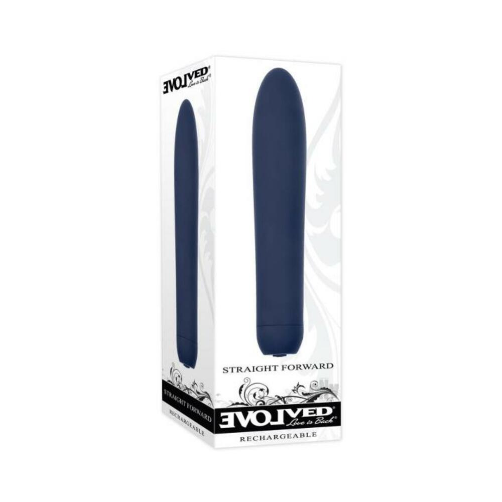 844477019253_1 Evolved Straight Forward Vibrator Blue - Image 1