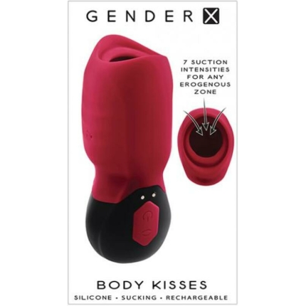 Gender X Body Kisses Suction Toy Red