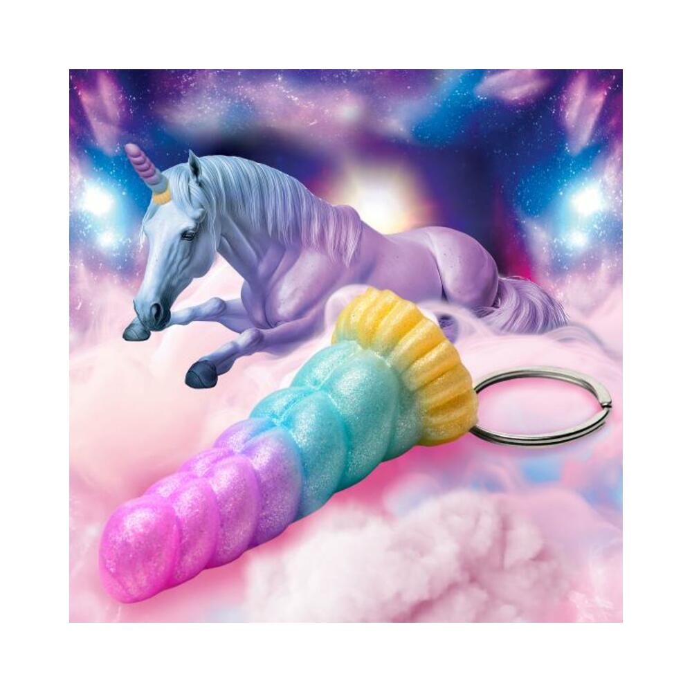 848518055569_1 Mystique Unicorn Mini Dildo Key Chain - Image 1