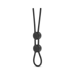 Stay Hard Silicone Double Loop Cock Ring Black - Image 2