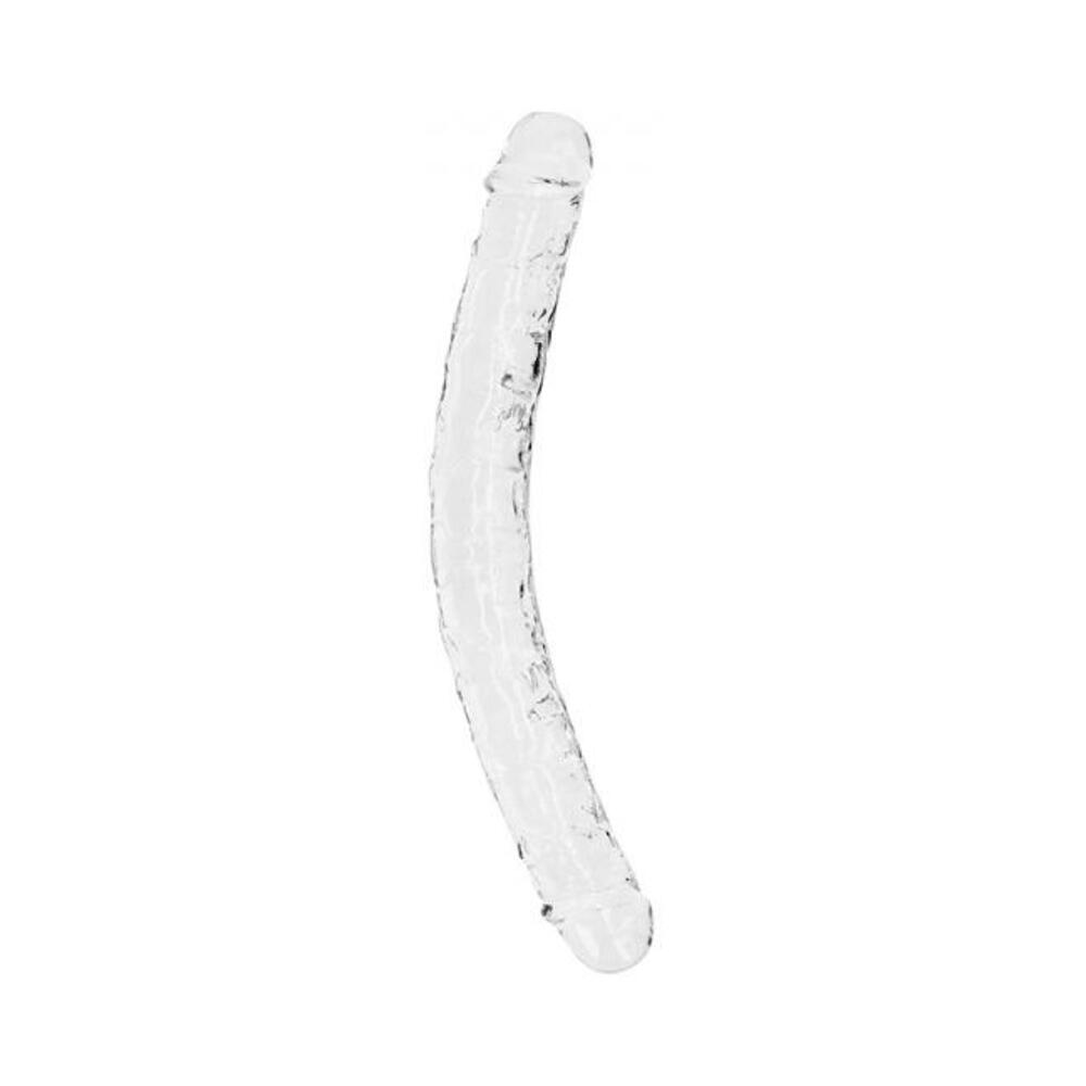 8714273520883_1 Realrock Crystal Clear Double Dong 13 In. Dual-ended Dildo Clear - Image 1