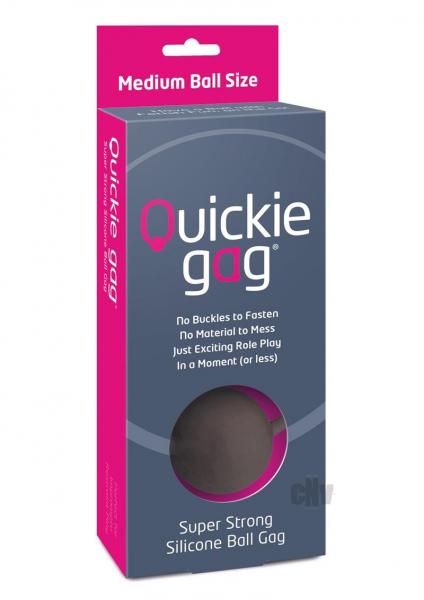 CNVEF-ECCL24595cc2c8aad9fe9 Quickie Ball Gag Medium Black - Image 1