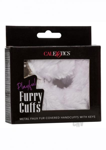 CNVEF-ESE-2651-15-360f6920c74f5d Playful Furry Cuffs White - Image 1