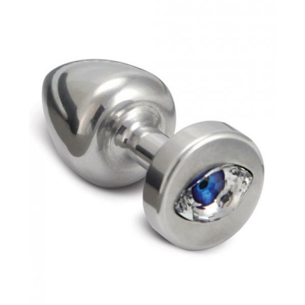 Diogol Anni R Cat's Eye T1 Butt Plug Crystal  Silver