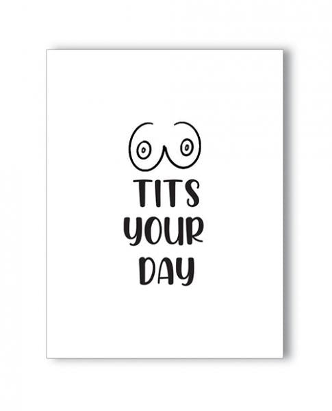 CNVELD-KK-NK-TITSDAY63fb3bfb56b11 Tits Your Day Naughty Greeting Card - Image 1