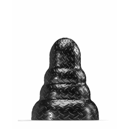 665 Stretch'r Tripole Butt Plug - M Black Metallic