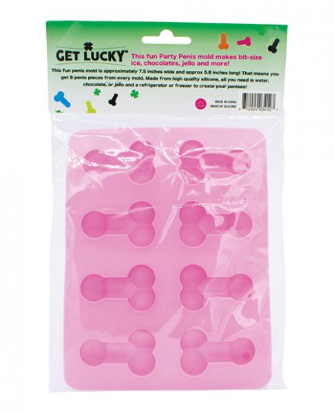 CNVELD-VD-GL41276204f0f21a6f3 Get Lucky Penis Party Chocolate / Ice Tray - Pink - Image 1