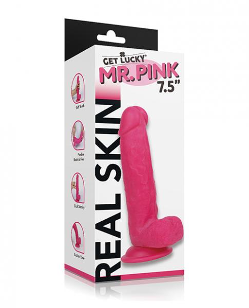 CNVELD-VD-GL4561645231a9b58f0 Get Lucky Mr. Pink 7.5" Dual Layer Dong - Image 1
