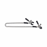 Spartacus Adjustable Nipple Clamps With Curved Chain - Image 3