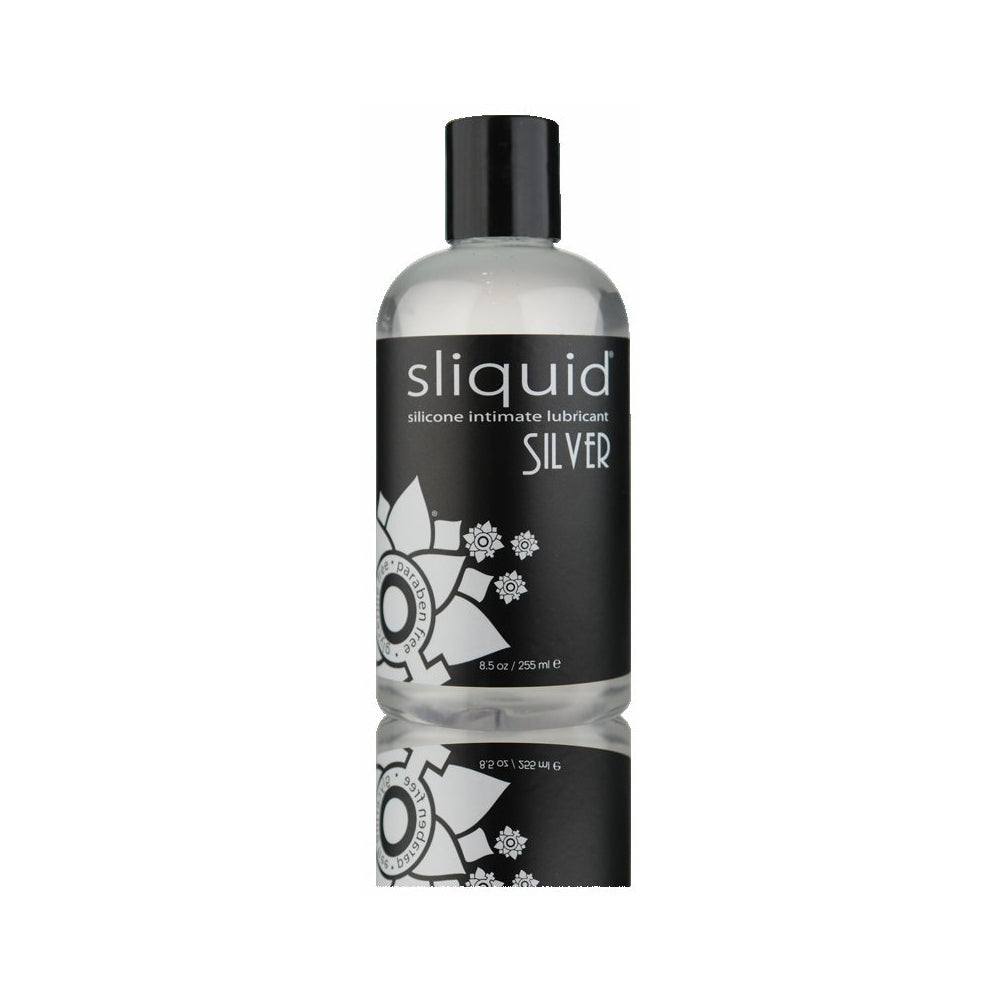 CNVNAL-35949_1_eec610c2-5bb5-4bf2-be26-3994aa5db43f Sliquid Naturals Silver Silicone Intimate Lubricant 8.5oz - Image 1