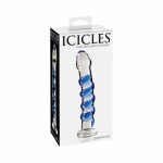 Icicles No 5 Glass Dong 7 Inches Clear - Image 3
