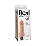 Real Feel Lifelike Toyz No 4 Beige Vibrating Dildo - Image 3