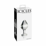 Icicles No 25 Glass Anal Plug Clear - Image 3
