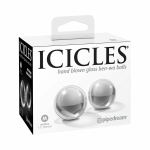 Icicles No 42 Medium Glass Ben Wa Balls Clear - Image 3