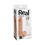 Real Feel No 13 Beige Vibrating Dildo - Image 3