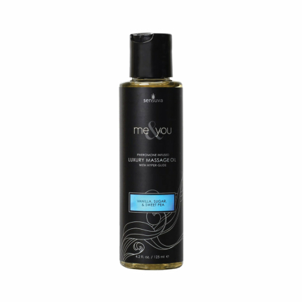 Me & You Massage Oil Vanilla, Sugar, Sweet Pea 4.2oz