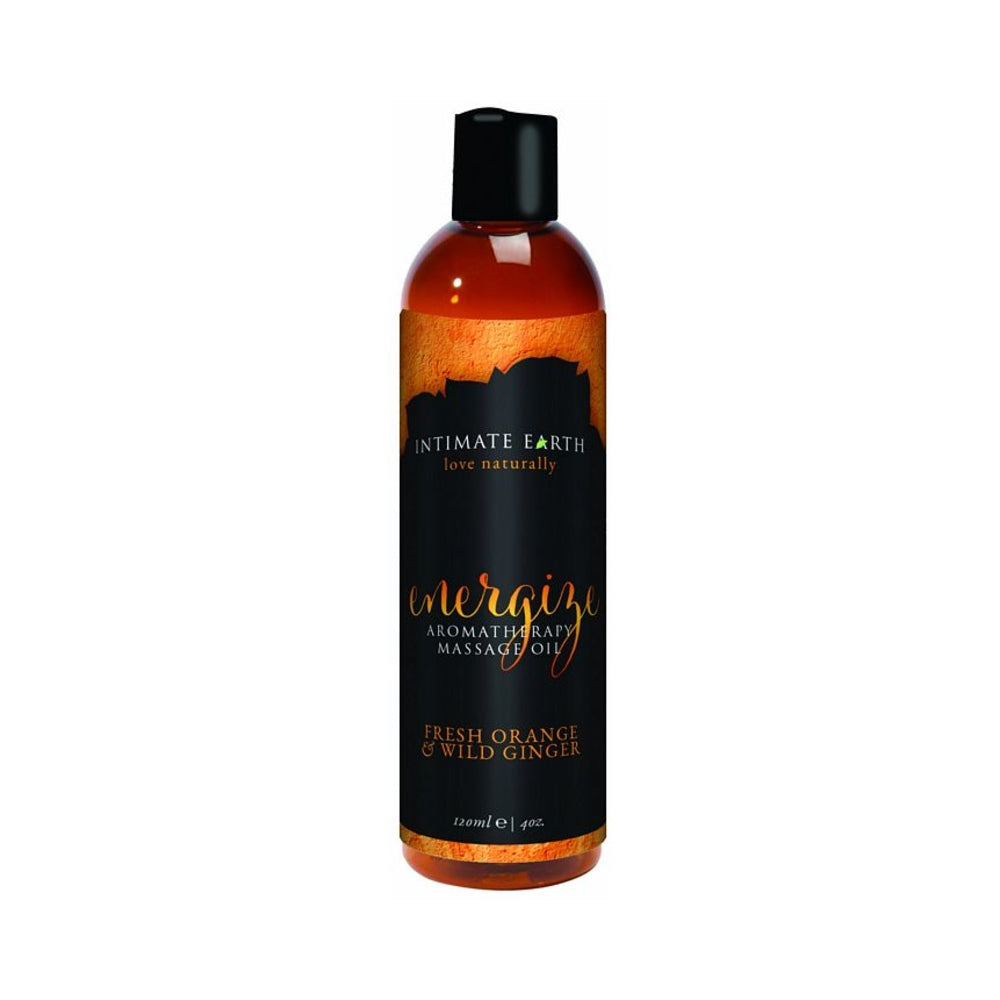 CNVNAL-57531_1 Intimate Earth Energize Massage Oil 4oz - Image 1