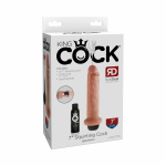 King Cock 7 inches Squirting Dildo Beige - Image 3