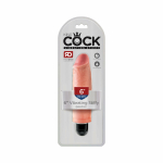 King Cock 6 inches Vibrating Stiffy Beige - Image 3