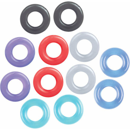 The 9's, Baller's Dozen, 12-piece TPE Cock Ring Set