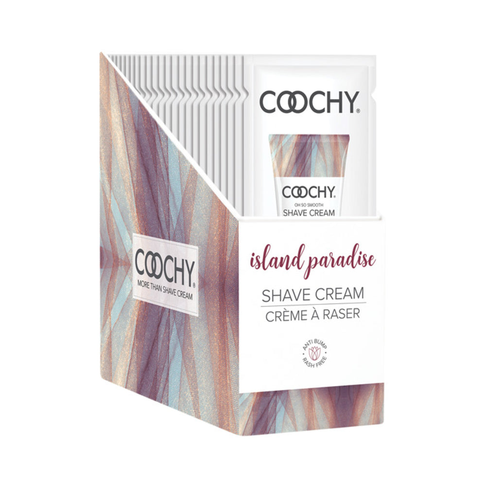 CNVNAL-63124_1 Coochy Shave Cream Island Paradise Foil 15ml 24pc Display - Image 1